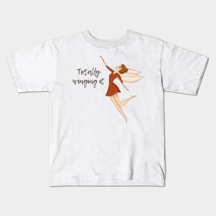 Totally Winging It, Cute Fairy Kids T-Shirt